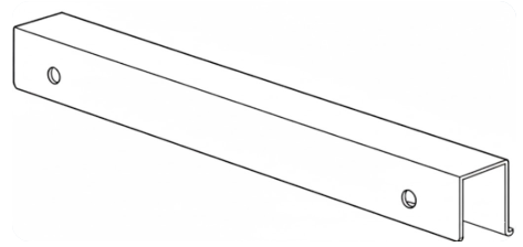 Technical drawing of spare part compatible with IKEA 126872