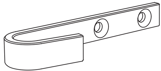 Technical drawing of spare part compatible with IKEA 128857