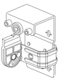 Technical drawing of spare part compatible with IKEA 131193
