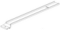 Technical drawing of spare part compatible with IKEA 147956