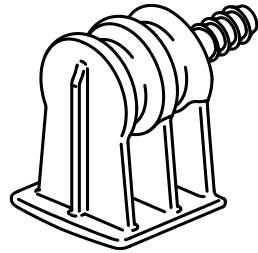 Technical drawing of spare part compatible with IKEA 157485