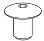 Nut sleeve IKEA 194080 (4x) M8 ø10/20x12.5 ZN
