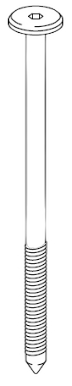 IKEA vervangschroef 122606 (4 stuks).