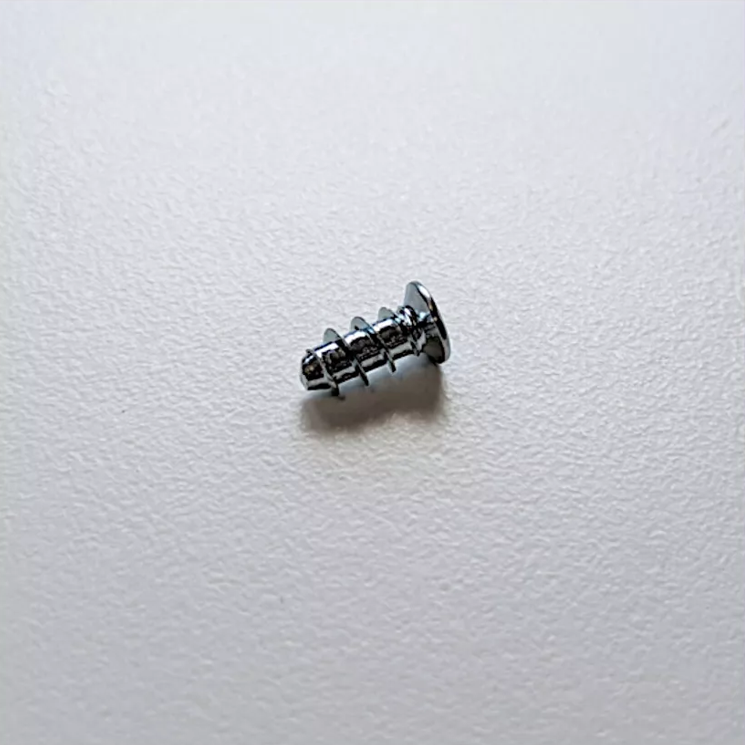 Kit for IKEA BESTÅ glass shelves. Includes 8 metal support pins 114996 and 8 mounting screws 113928. For installing your glass shelving.