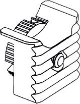 Plastic expanding anchor dowel 159426 for assembling IKEA furniture. Creates a secure fixing point for screws in particleboard.