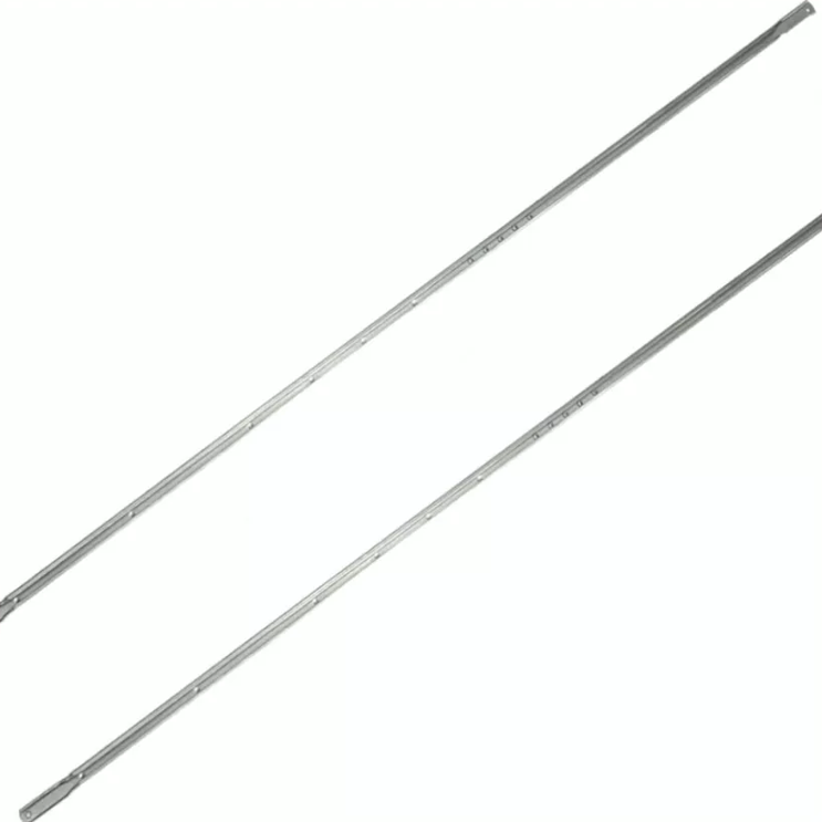 2 telescopic reinforcement bars ref 117228, compatible with IKEA MALM and HEMNES beds. Galvanized steel.