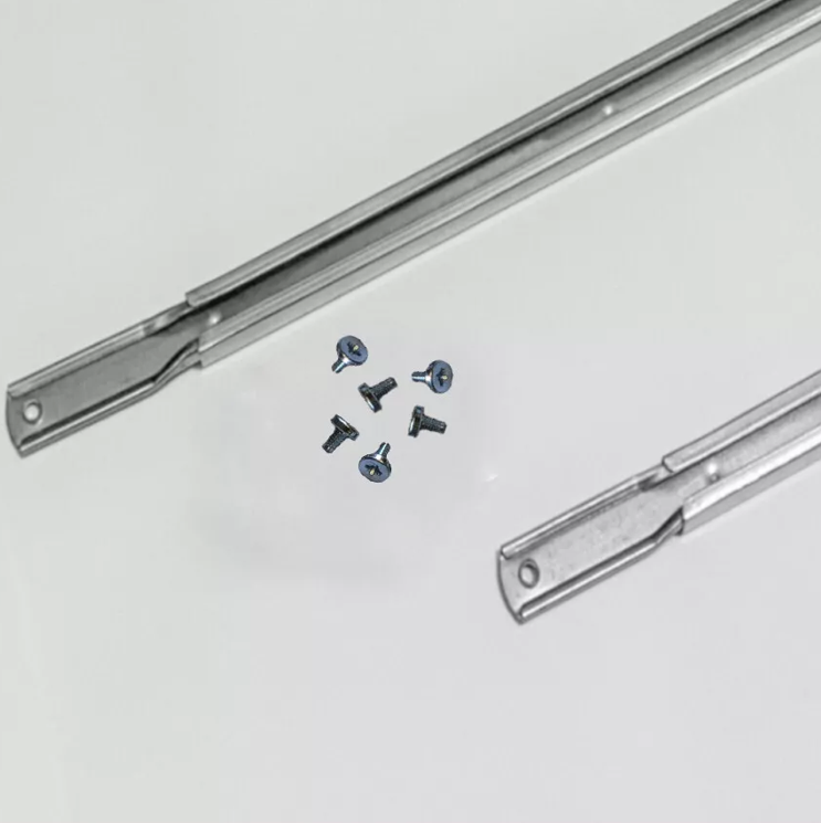Pack of 2 telescopic reinforcement bars ref 117228 with 8 screws ref 117327. Compatible with IKEA MALM and HEMNES beds.