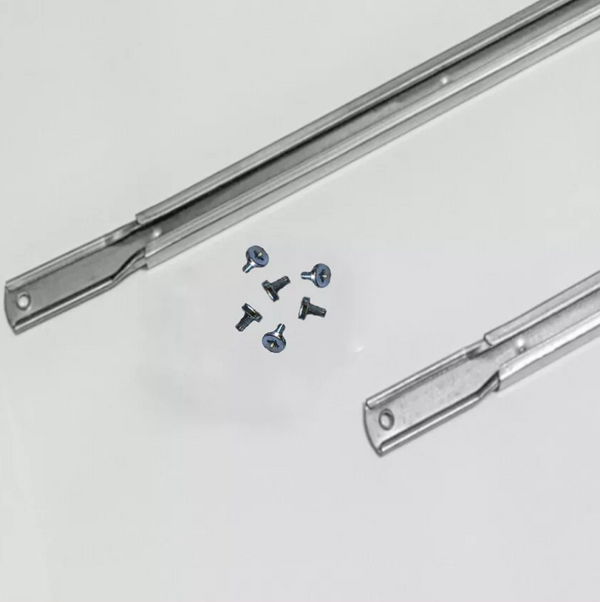 Lot de 2 barres télescopiques de référence IKEA 117228 et de 6 vis adaptées de référence 117327. Produits de remplacement identiques à l'original.