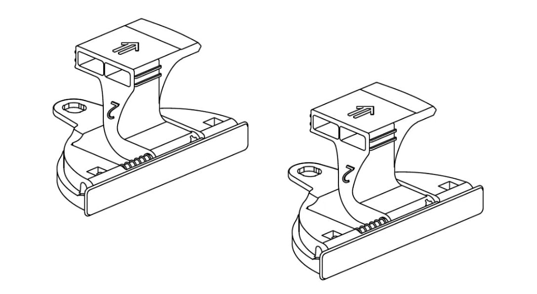 Compatible with IKEA 10097081 slide door guide