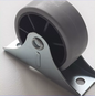 Plastic caster wheel with metal bracket ref 111401, compatible with IKEA HEMNES, BRIMNES, FLEKKE day beds.