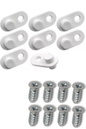 8x HEMNES/BISSA Shoe Cabinet Hinge Stops w/ Screws