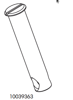 Vier IKEA 10039363 Flanschmuttern M6 mit 51,5 mm Länge