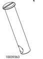 Vier IKEA 10039363 Flanschmuttern M6 mit 51,5 mm Länge