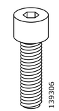 IKEA screw 139306 M8x25, pack of 4