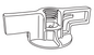 Wing nut M8, IKEA spare part 194377, made of ZAMAC, 4 pieces