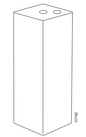 IKEA part 117142, leg L=150mm, birch