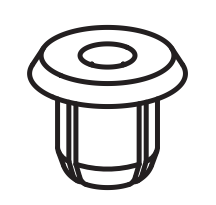 Set of 4 IKEA 10050917 dowels, white, plastic, ø3x6mm