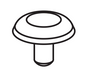 Set of 3 white plastic IKEA spare parts 10050916.