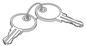 Replacement key 142582 compatible with IKEA PS metal cabinet. Restore access to your furniture. Free delivery.