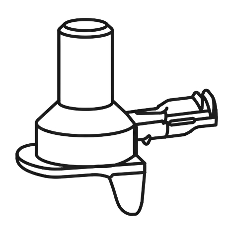 Sketch of four shelf support pegs compatible with IKEA BILLY. Reference 131372, zinc alloy, fits 3mm holes.