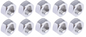 M12 Nut compatible with Conforama — pack of 4 — hex nut, zinc-plated steel - Get Pro Parts