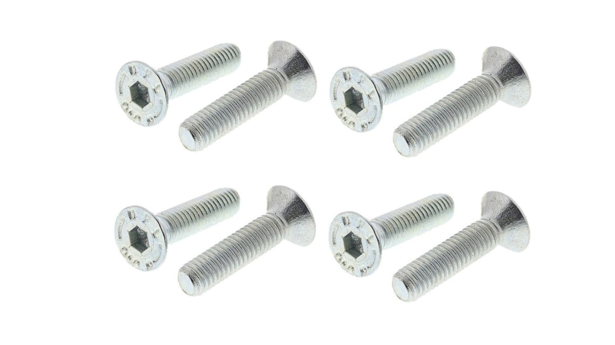 Screw Ø6 × 38 mm compatible with Conforama — pack of 4 — black oxide steel - Get Pro Parts