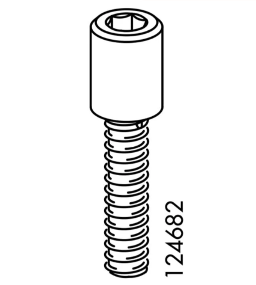4 závitové puzdrá M6x16mm 124682 pre nábytok IKEA