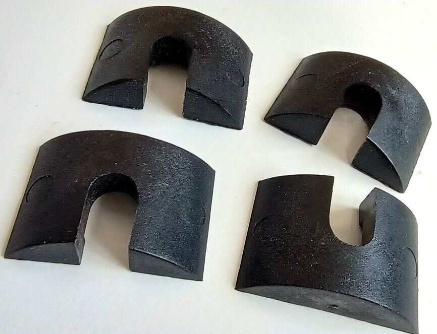 Pack of 4 half-moon washers 102335 for IKEA furniture. Replacement hardware used with barrel nuts for assembling bed frames and other structures.