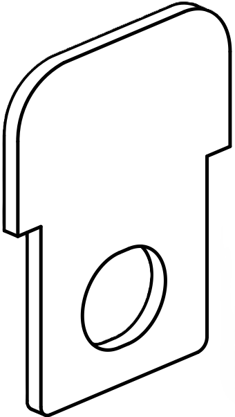 Technical drawing of spare part compatible with IKEA 10060815