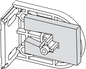 Technical drawing of spare part compatible with IKEA 10098249