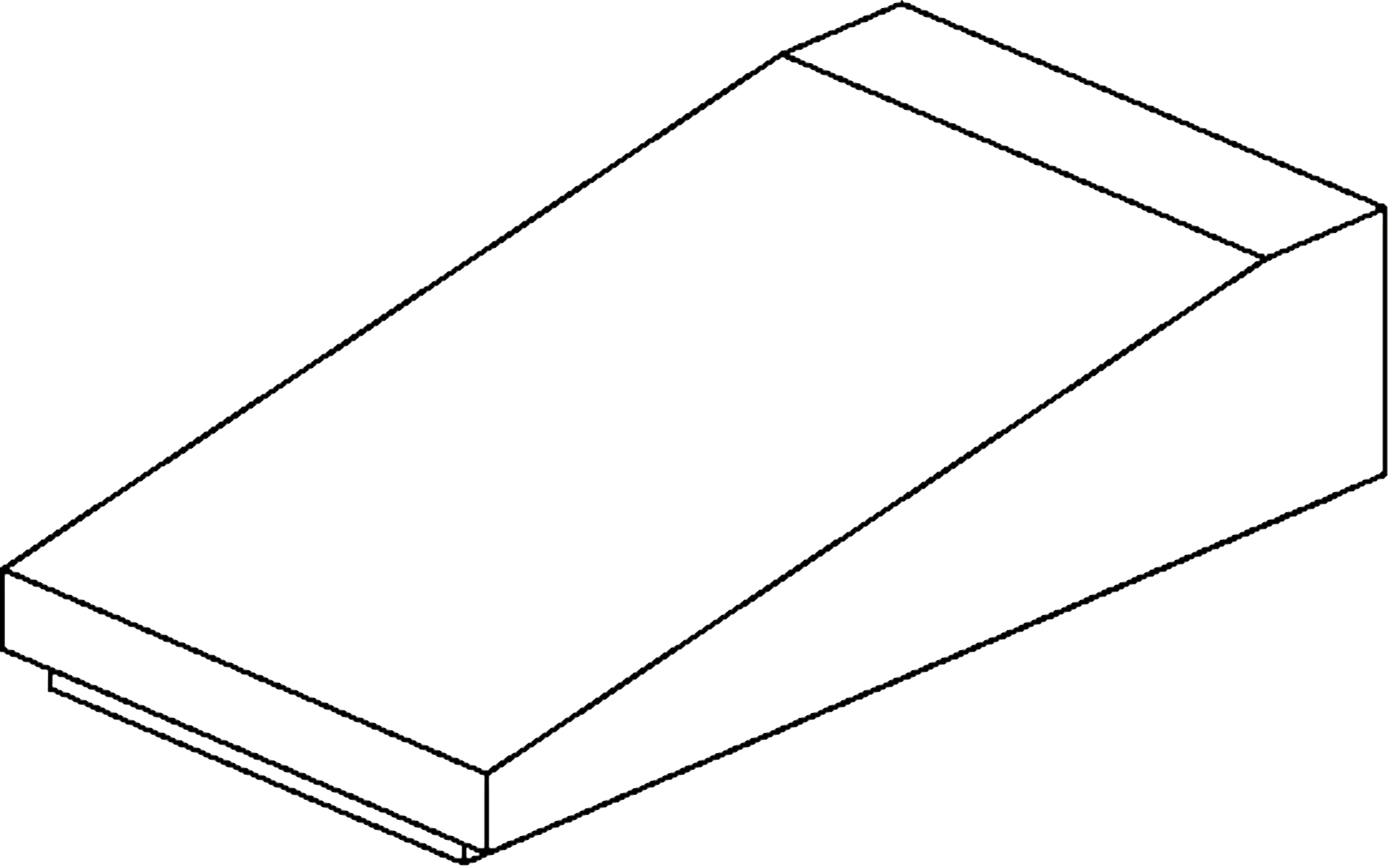 Technical drawing of spare part compatible with IKEA 104855