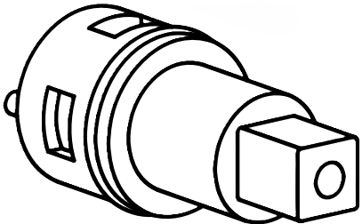 Technical drawing of spare part compatible with IKEA 190082