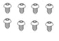 Screw Ø6 × 10 mm compatible with Castorama, Conforama… — pack of 4 — black oxide steel - Get Pro Parts