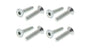 Screw Ø6 × 38 mm compatible with Conforama, Vitavia — pack of 4 — black oxide steel - Get Pro Parts