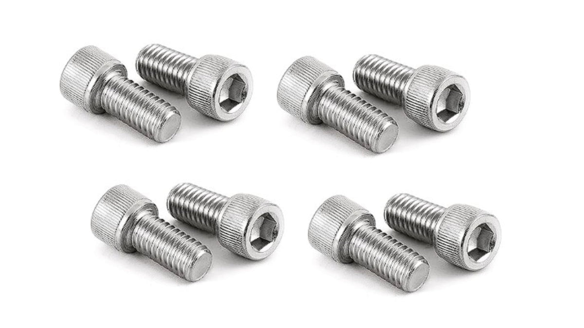 Bolt Ø6 × 8 mm compatible with Vitavia — pack of 4 — black oxide steel - Get Pro Parts